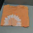 Oversized Tshirts for Women V Neck Short Sleeve Summer Casual Basic Loose Tops 2026 (Orange, XL)