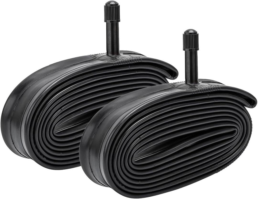 2-PCS 24"x1.0" Heavy Duty Wheelchair Tubes 24x1 1/8 Wheelchair Tubes AV32mm 25/28-540 Inner Tubes Compatible with 24x1.0 24 x 1 1/8 24x1 1-8 Wheelchair Tire Tubes Schrader Valve