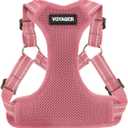 Best Pet Supplies Voyager Mesh Dog Breathable Harness Reflective Stitching, All Weather Adjustable for Walking Training, or Running - Heavy Duty & Durable, Harness (Pink) (L (Chest: 20 - 25"))
