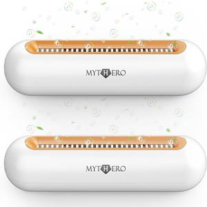 Chemical-Free Shoe Deodorizer for Sneaker, Boot, All Footwear, Rechargeable & Long-Lasting Shoe Freshener 2-Pack, Ozone Technology Shoe Odor Elimination, Durable Shoe Smell Remover
