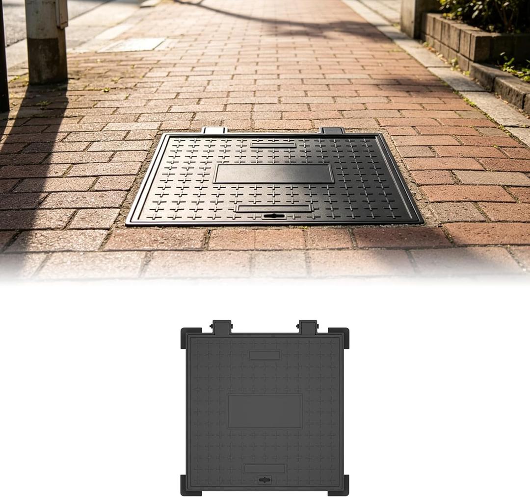 24x24in Square Cast Iron Manhole Cover and Frame