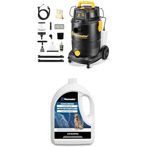 Bundle of Vacmaster VK809PWR 0201 8 Gallon 5.5 Peak HP Wet/Dry/Upholstery Shampoo Vacuum Cleaner + Vacmaster Clean & Restore Carpet Cleaner Formula  CCS03