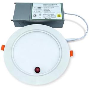 6 Inch Recessed LED Light with 90 Mins Emergency Battery Backup, 16W Dimmable Slim LED Downlight, 5CCT Tunable 2700K-5000K Fixture