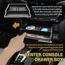 Center Console Organizer Tray Compatible with Honda Pilot 2016-2022/ Ridgeline 2017-2024 2025/ Passport 2019-2024 2025 Accessories, Car Storage Organizer Center Console Drawer Glove Box Drawer
