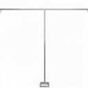 Novabright Backdrop Stand Pipe Drape Kit,Silver,10x20ft,Rectangular Base