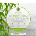 Essence of Bamboo Jumbo Pillow 20x28in Memory foam Cluster Pillow