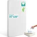 Bassinet Mattress 35x20 Rectangle Baby Waterproof Replacement Pad, Rectangle 20*35in