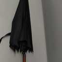 52" Arc Classic Wooden Handle Umbrella,vintage long handle umbrellas for rain,big black j handle cane umbrella,Automatic Umbrella with curved handles