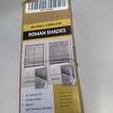 UNISHADES no Drill Cordless Roman Shades for Windows, 47" W × 64" H - Light Filtering - Linen - White