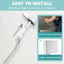 Toilet Handle Replacement Trip Lever Compatible with Kohler 87115-CP Toilet, Toilet Flush Handle Side Mount, Chrome