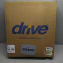 Drive Medical 11148-1 Folding Steel Bedside Commode Chair, Portable Toilet, Supports Individuals Weighing Up To 350 Lbs, with 7.5 Qt. Bucket and 13.5 Inch Seat, Grey