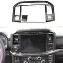 Carbon Fiber Central Control Panel Cover Tirm for Ford F150 2021+(Navigation Screen)