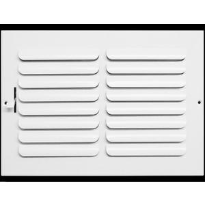 HVAC Premium 6" X 6" 1-Way Fixed Curved Blade AIR Supply Diffuser - Vent Duct Cover - Grille Register - Sidewall or Ceiling - High Airflow - White