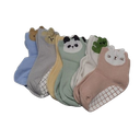 Baby Non Slip Ankle Socks with Grippers for 0 Months-7 Years Old Walking Socks