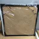 Hongkee 20x20 Frame Set of 4, 20 x 20 Black Wood Style(Mat 16x16), 20X20 in