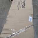 VEVOR 360 Swivel Jewelry Cabinet Armoire, 63-Inch Tall Lockable Jewelry Organizer with Full-Length Mirror, LED Light, Velvet Lining, Drawer, Freestanding, Brown