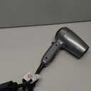 Conair Travel Hair Dryer with Dual Voltage, 1875W Compact Blow Dryer with Folding Handle, Gray