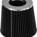 KAX 3 inch Cold Air Intake System Kit Compatible with 2003-2006 G35, 350Z, FX35, Black