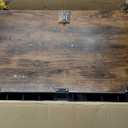 Dog Crate Furniture Foldable with Dog Bed Mat, 27" No Assembly Decorative Dog Kennel Indoor, Heavy Duty Small Collapsible Dog Crates for Small Dogs (Under 25 lb), Wooden Dog Cage