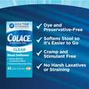 Colace Clear Stool Softener for Gentle Effective Constipation Relief, #1 Doctor Recommended Stool Softener Brand, Dye Free, 50 mg Docusate Capsules, 42 Count