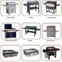 100-Pack Blackstone Grease Cup Liners, Aluminum Foil Drip Pan Liners Disposable for 17" 22" 28" 36" Blackstone Griddle Accessories Drip Tray Holder Grill Rear Grease Catcher Cup Liners