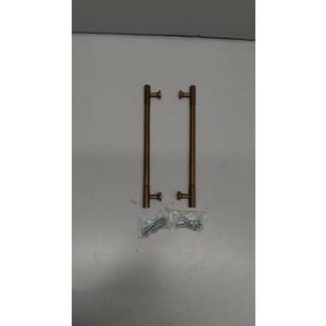 khtumeware 8 Inch Hole Center 2 Pack Antique Brass Heavy Duty Solid Vintage Brass Cabinet Pulls, Kitchen Drawer Handles, for Dresser cabinets, cabinets, Door cabinets, Hardware