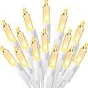 Dazzle Bright Warm White Christmas Mini String Lights, 30FT 150 Incandescent White Wire Fairy Lights, Waterproof Christmas Decorations for Indoor Outdoor Party Garden Yard Decor
