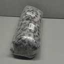 XeGe Cheetah Print Fluffy Faux Fur Duvet Cover Set, 3 Pieces Soft Plush Shaggy Fuzzy Bedding Set(1 Faux Fur Leopard Print Comforter Cover + 2 Furry Pillowcases), Zipper Closure(Queen, Light Grey)