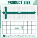 Gisafai 16 Gauge Galvanized Welded Wire Fence 3 ft x 100 ft PVC Coated Hardware Cloth, 2.36" x 2.36" Mesh, Heavy Duty Garden Fencing Roll for Chicken, Dog Yard, Deer Cattle & Animal Protection(Green)