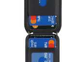 Lipvina for iPhone 15 Pro Case with Card Holder for Women,iPhone 15 Pro Phone Case with Strap,Crossbody Lanyard,RFID Blocking,Ring Stand,Snap Clasp,Cute Wallet Case 6.1 inch(Black)