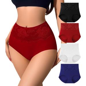 SIONCY Seamless Womens Underwear High Waisted Briefs No Show Full Coverage Breathable Ladies Panties Mutipack (XL)