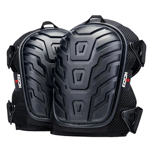 NoCry Professional Gel Knee Pads for Work with Soft Foam and Gel Cushion — Heavy Duty Cap, Reinforced Adjustable Straps, Military-Grade Rivets and Built-in Hang Loops — Perfect for Construction