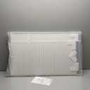 Yolife 32"x 20" Stone Bath Mat Large, Diatomaceous Earth Bath Mat for Bathroom, Super Absorbent Quick Drying Stone Shower Mat, Non-Slip Natural Diatomite Bathroom Floor Mat, Easy to Clean (White Grey)