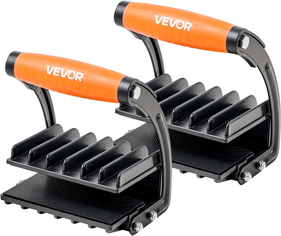 VEVOR 2 Pack Panel Carrier, Plywood and Drywall Lifting Tool with 0-1 Inch Grip Range, Single Hand Clamp Lift Tool with Non-Slip Grips for Plastic Boards, Plywood board, Drywall, 200lbs Single Clamp