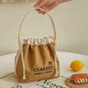 CLASSIC Insulated Drawstring Lunch Bag - Expandable Thermal Tote with Adjustable Strap for Office & Commute