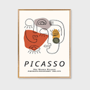 Printed Canvas Painting Wall Art Black And White Gallery Wall Picasso Poster Prints Trendy Wall Art Print Modern Home and Bedroom Decoration 16x24inch Without Frame