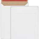 Xxcxpark 20 Pack Rigid Mailers, 7.5x9.5 inches Self Seal Photo Document Mailers Premium Cardboard Keep Flat Envelopes for Photos, Pictures, Papers, Files, CD (White)