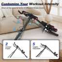 RELIFE REBUILD YOUR LIFE AB Workout Machine Adjustable Ab Trainer Machine Foldable Ab Cruncher Strength Training Equipment for Home Gym, Full Body Workout Equipment 440 LBS