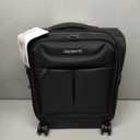 CleverMade Collapsible Wheeled Crate, 55L Capacity, 4 Double Wheels, Foldable with Lid, Black