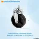Grill Wheels for Charbroil Performance 463284022 463244819 463660021 463259023 Caster Wheels Caster Locking for Charbroil G350-0024-W2, G515-0082-W1 Grill Wheel for Charbroil Grill Wheels