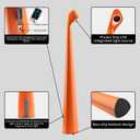 HAPYGI Portable Cordless LED Desk Lamp, Rechargeable Wireless Table Lamp, 3-Level Brightness, Patio & Bedside Night Light, Dining Room Ambient Reading Light (Orange)
