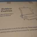 Outdoor Chair Cushion, 22 x 22 Inch Waterproof Deep Seat Patio Cushions Set of 4, Loveseat Cushions for Outdoor Furniture, 4'' Thick Patio Furniture Cushion with Handle Straps,Brick Red