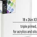 Liquitex BASICS Canvas, 3 pack, 18" x 24"