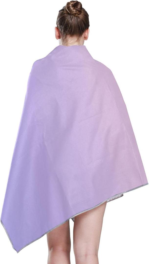 Pink Purple Gradient Oversized Bath Towel 30.5 X 63 Inches Absorbent Soft Extra Large Bath Towels Quick Drying Lightweight Towels for Bathroom Body Yoga SPA Gym Travel Pool Hotel