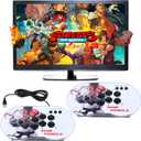 Arcade Game Console Pandora Box Built in 10000 Retro Games 4K HDMI 64G 2 Player Game Emulator Console Joystick with Trackball No Network Plug and Play TV Video Jame Gamepad Support Multiple Emulators