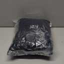 BOACAY Packable Travel Blanket for Airplane, Car - Compact Office Blanket - Portable Pillow for Adults, Kids with Case, Luggage Sleeve, Backpack Clip (Single, Black)