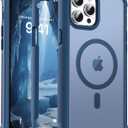 Magnetic for iPhone 12 Pro Max Case, [Compatible with MagSafe][Military Grade Drop Protection][Heavy Duty Protection][Non-Slip][Shockproof] 2-Layer Durable Bumper Phone Case 6.7''-Deep Blue
