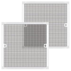 2 Sets Window Screen Frame Kit 24 in x 24 in, Heavy-Duty Aluminum Window Screen Replacement with Fiberglass Mesh, Easy to Install & All Tools Included