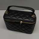 Small Crossbody Purses for Women Vanity Purse with Mirror Mini Quilted Box Bags with Chain Strap
