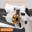 ASTM-Certified ZP5 Compact Toy Revolver: Quick Reload, 32ft Range, Durable ABS - Kid-Safe & Lightweight w/Speed Loader, 24 Shells & 100 Safe Bullets